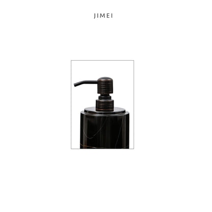 Black Marble Soap Dispenser Hand