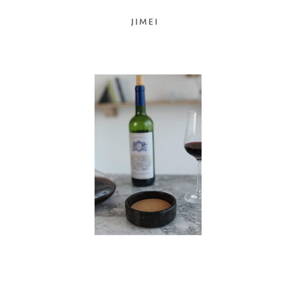 Black Wine Bottle Coaster